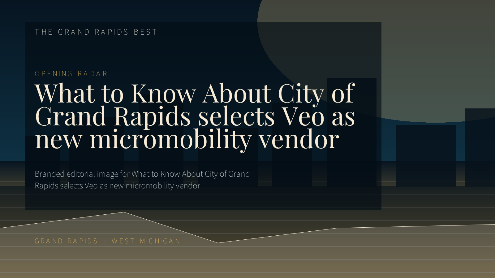 Branded editorial image for What to Know About City of Grand Rapids selects Veo as new micromobility vendor